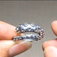 handcrafted sterling silver tentacle ring detail