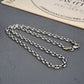 handmade Sterling Silver Mariner Anchor Chain Necklace