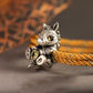 horse charm on gold bracelet 