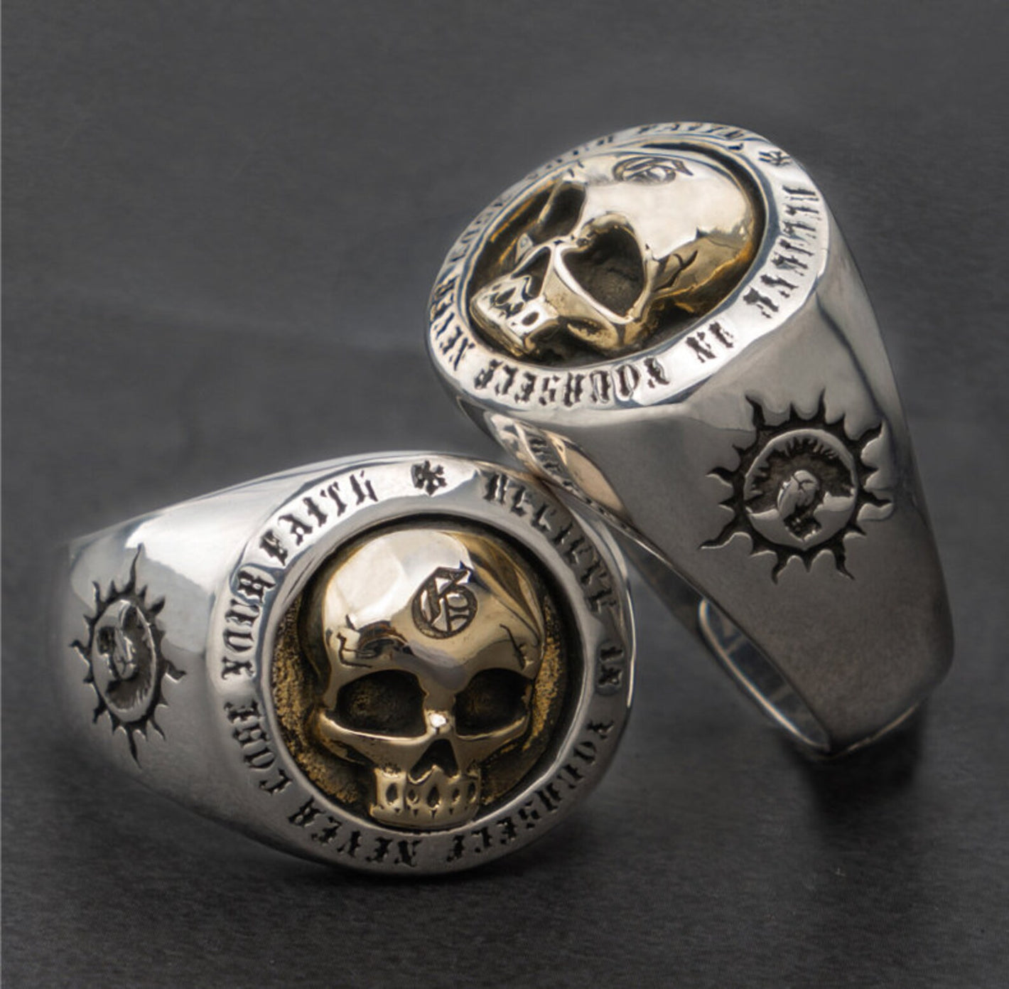 3D Skull Ring Men~ Sterling Silver