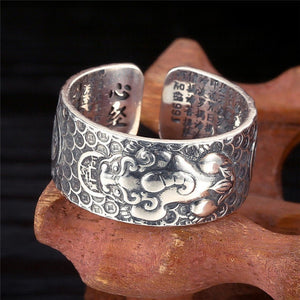 Dragon Pixiu Ring ~ Sterling Silver main