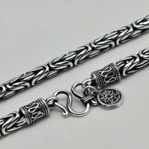 Byzantine Chain Necklace ~ 925 Sterling Silver main