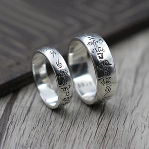 Tibetan Buddhist Ring Couples rings