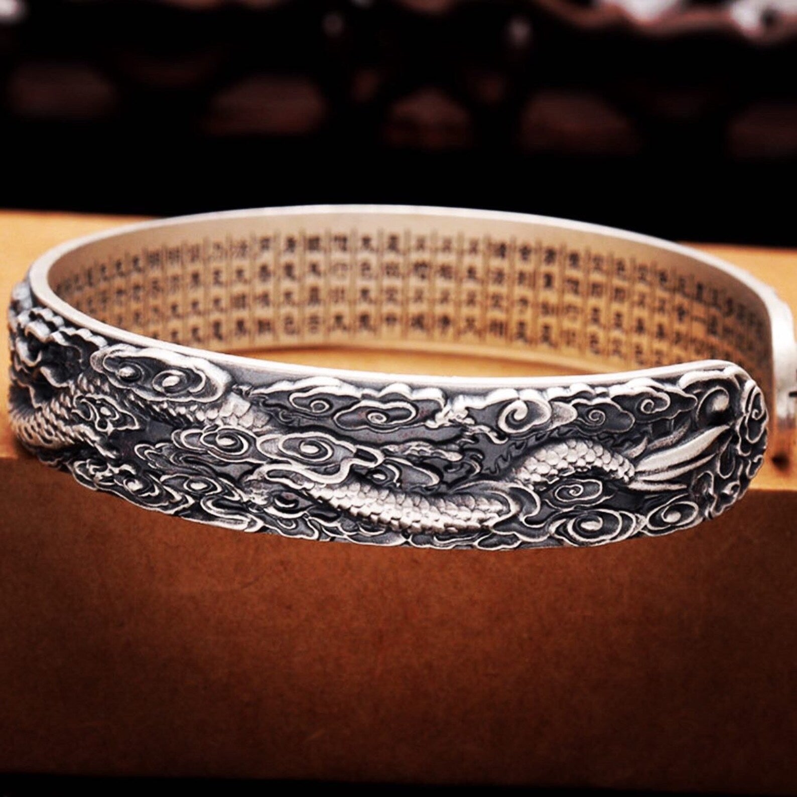 Silver Phoenix & Dragon Bracelet for Men and Women