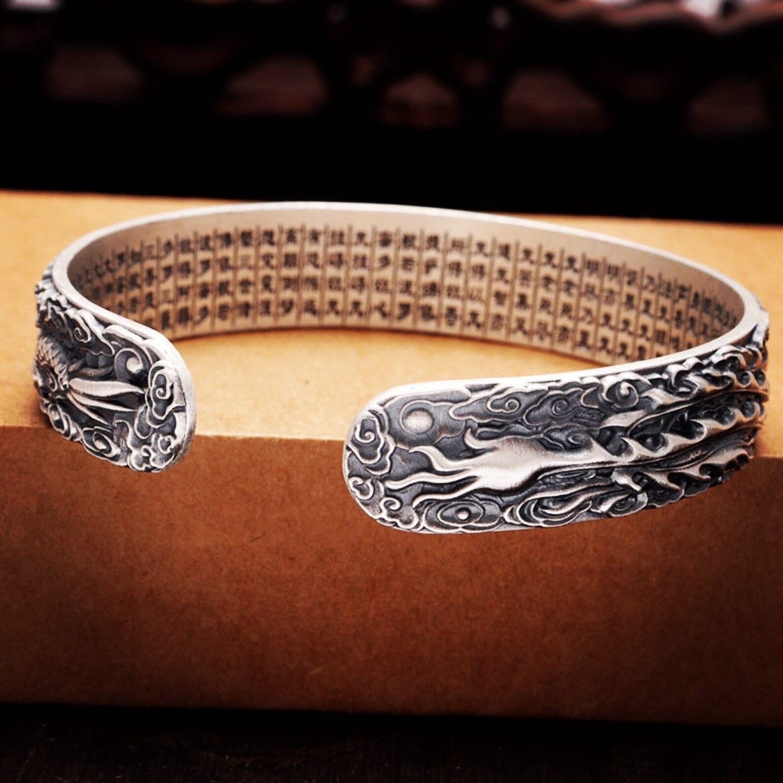 Silver Phoenix & Dragon Bracelet for Men and Women