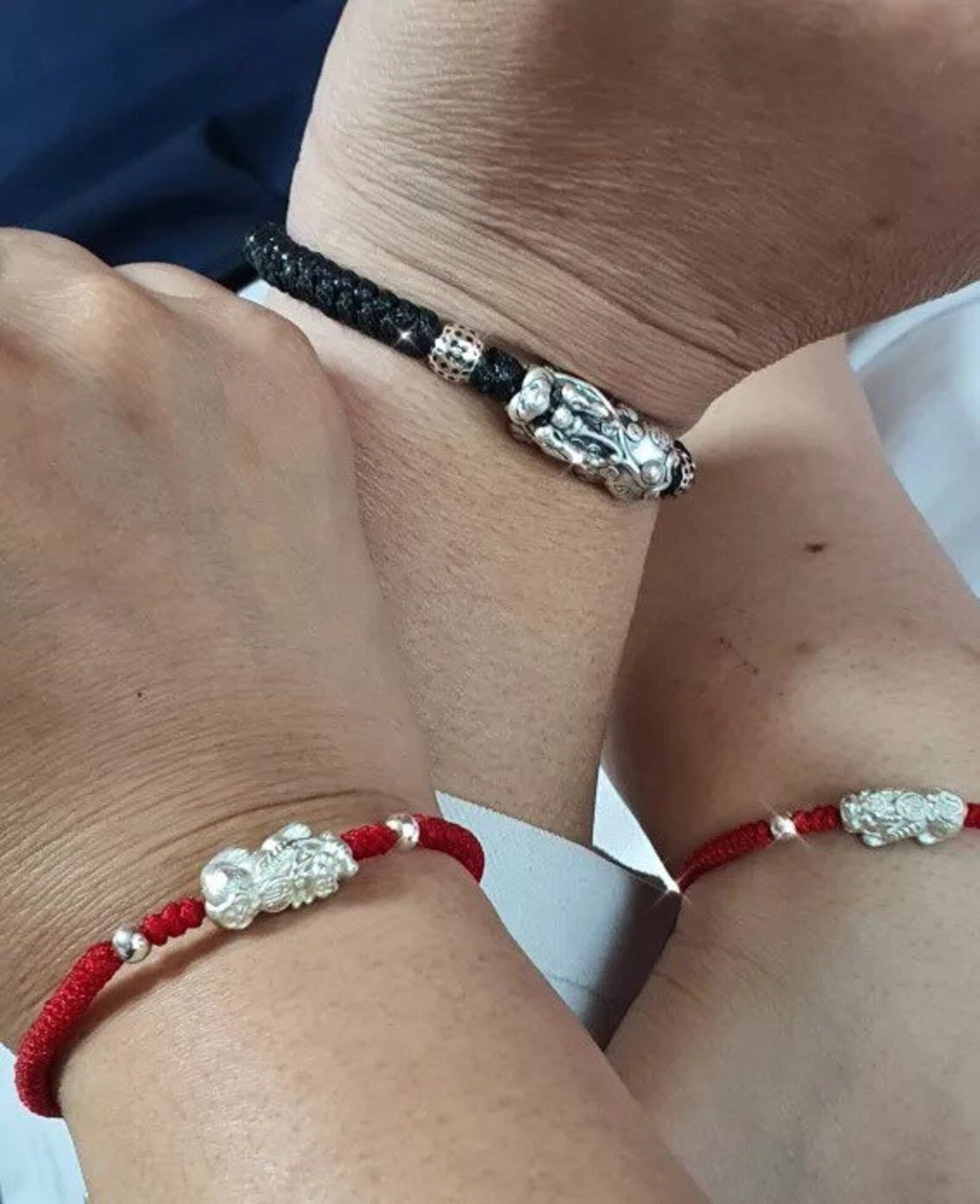 Piyao Pixiu Bracelet Feng Shui Dragon Bracelet Sterling Silver G