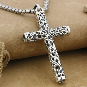 viking cross pendant sterling silver