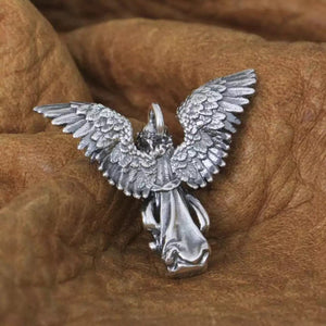 Guardian Angel Pendant ~ Sterling Silver back
