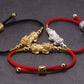 Piyao Pixiu Bracelet ~ Feng Shui Dragon Bracelet ~ Sterling Silver & Gold