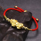 Piyao Pixiu Bracelet ~ Feng Shui Dragon Bracelet ~ Sterling Silver & Gold
