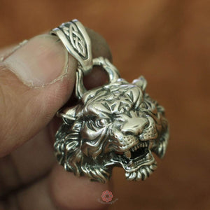 Tiger Pendant Necklace ~ 925 Sterling Silver