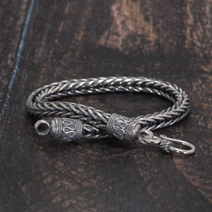 Handmade Bali Weave Silver Bracelet ~ 925 Sterling Silver main 