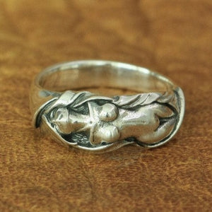 sterling  Silver Naked Woman Ring Erotic Ring Erotic Jewelry