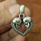 skull pendant,skull heart necklace model