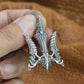 Sterling Silver Neptune's Poseidon Aquaman Trident Pendant Necklace holding
