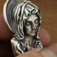 Sterling Silver Virgin Mary Pendant close