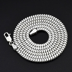 925 Sterling Silver Snake Chain Necklace men