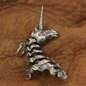 925 Sterling Silver Unicorn Pendant Necklace
