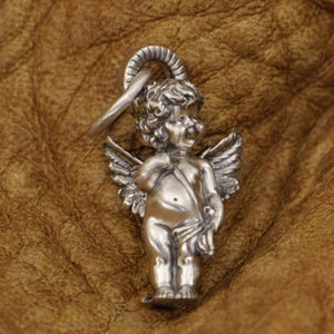 Sterling Silver Child Guardian Angel Pendant