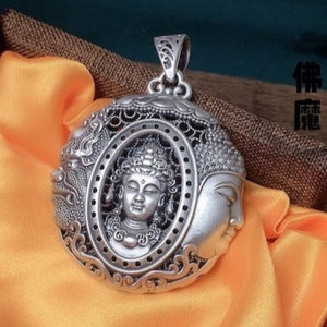 silver buddha pendant main