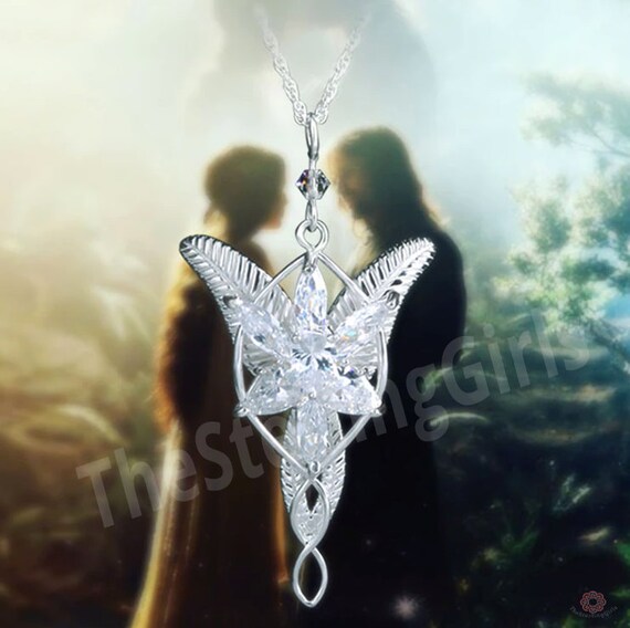 Lord Of The Rings Aragorn Necklace Arwen Evenstar Necklace 925
