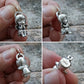 Sterling Silver Girl Guardian Angel Pendant necklace 4 images