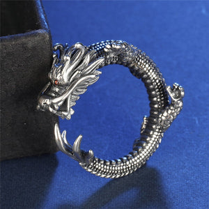 Dragon Ring for Women & Men ~ Sterling Silver left