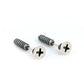 Screw Stud Earrings sterling silver white background