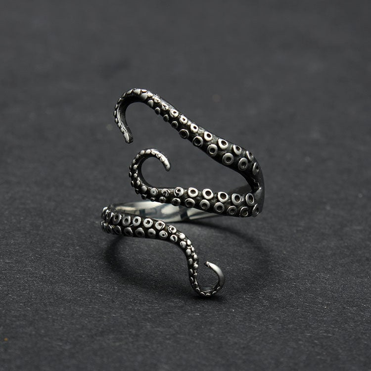 octopus ring sterling silver women