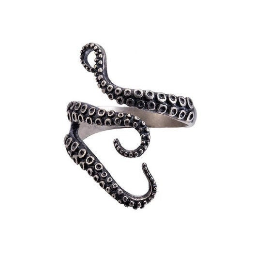 octopus ring sterling silver