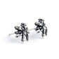 Silver Spider Earrings right