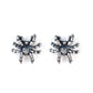 Silver Spider Earrings white bg