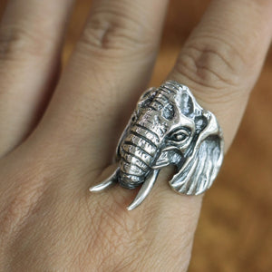 elephant ring men sterling silver model