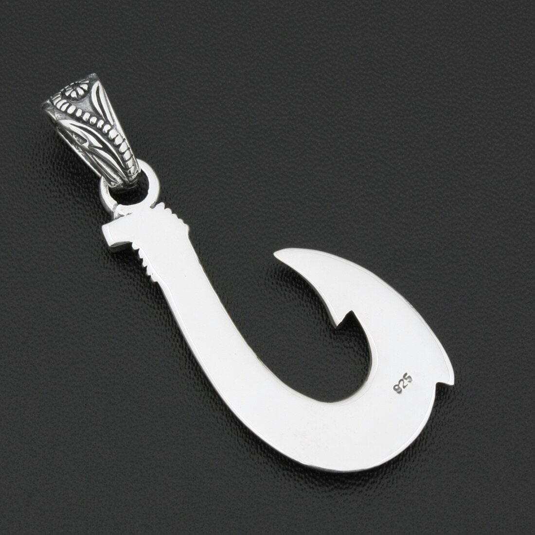 celtic fish hook band Viking Fish Hook Pendant Necklace Nordic Celtics Knot ~ Sterling Silver Silver Pendant Only