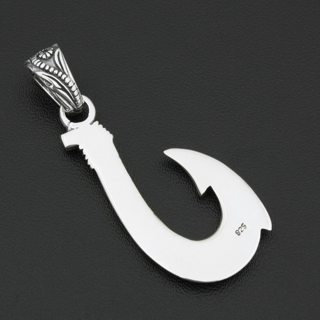 Viking Fish Hook Pendant back