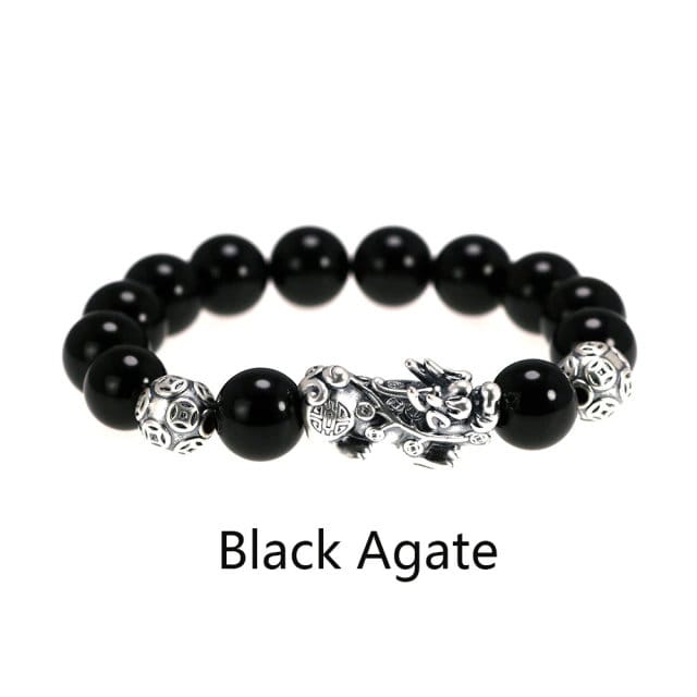 feng shui pixiu bracelet black agate