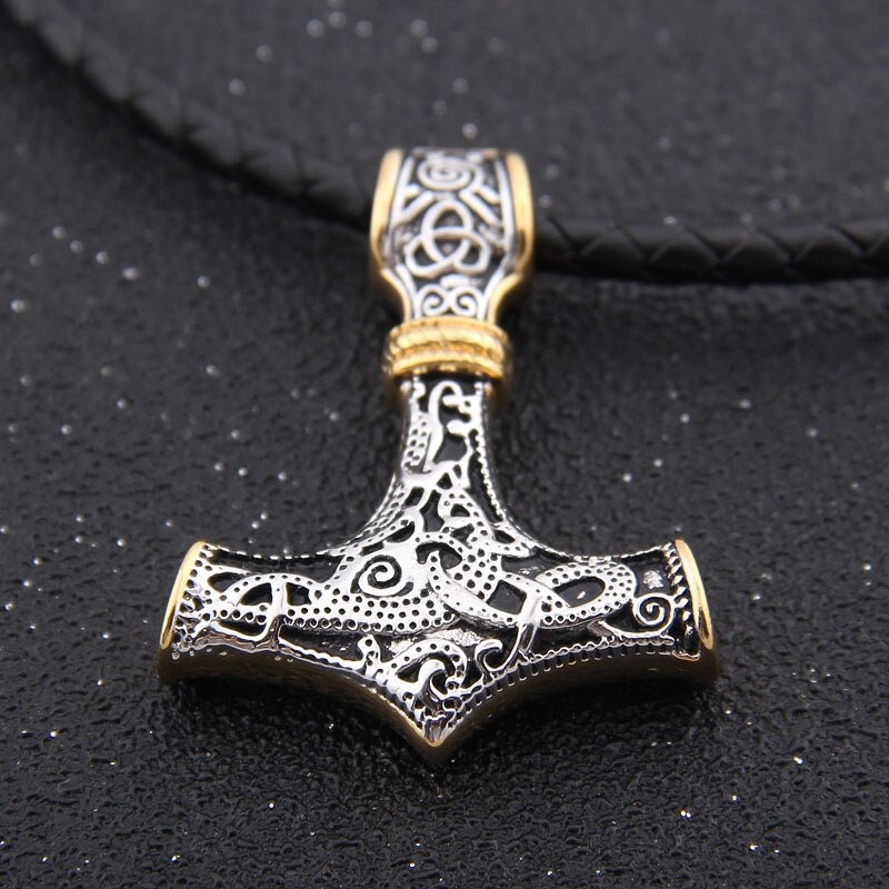 sterling silver thors hammer necklace men women