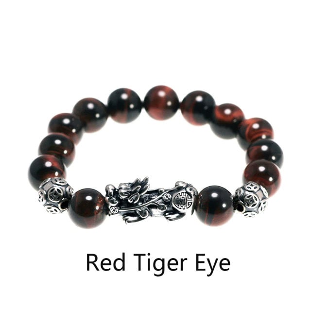 feng shui pixiu bracelet red tigers eye