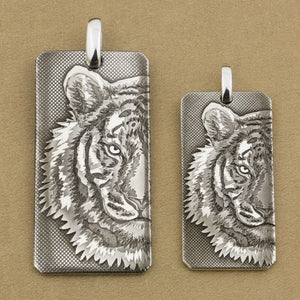 tiger pendant silver