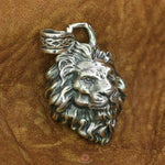 Sterling Silver Lion Pendant Men