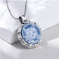 cat cameo necklace blue agate