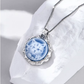 silver cat cameo necklace 