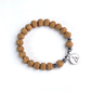 Buddhist Rudraksha Mala Bracelet Prayer Beads 8-9mm - Free Shipping