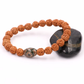 Tibetan Rudraksha Dzi bracelet 