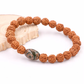 Tibetan Rudraksha Dzi bracelet 