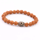 Tibetan Buddhist Rudraksha Dzi bracelet 