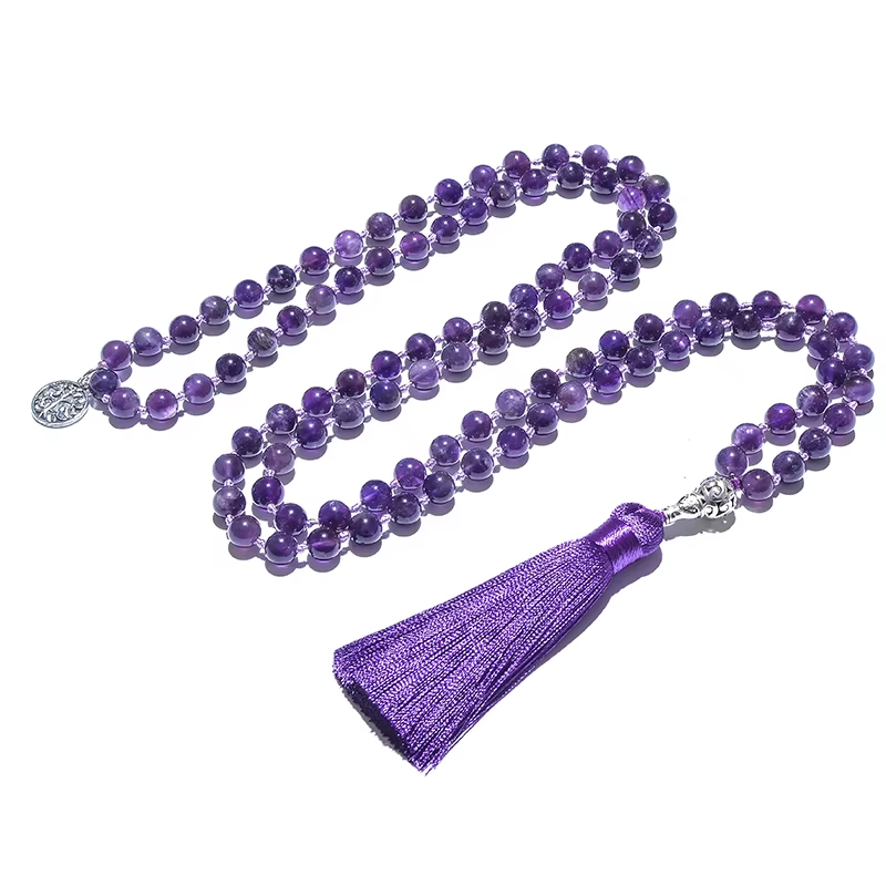 amethyst necklace men