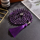 amethyst mala beads necklace