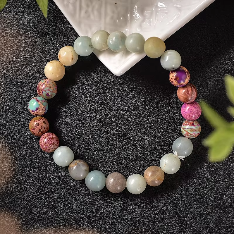  Jasper & Amazonite 108 Mala