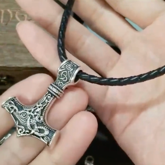 thors hammer pendant sterling silver